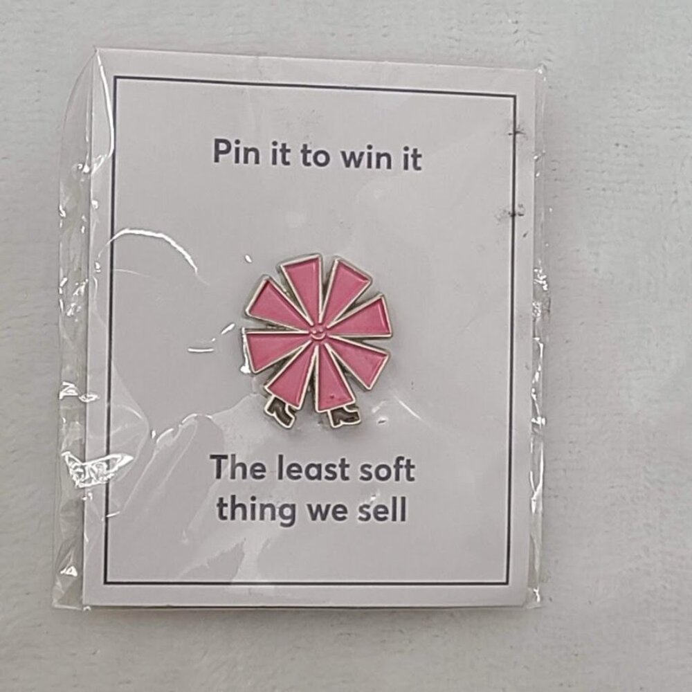 Marine Layer Enamel Pin Bubble Gum Pink Ribbon Pin It to Win It Spring 2022 NIP - Picture 5 of 5